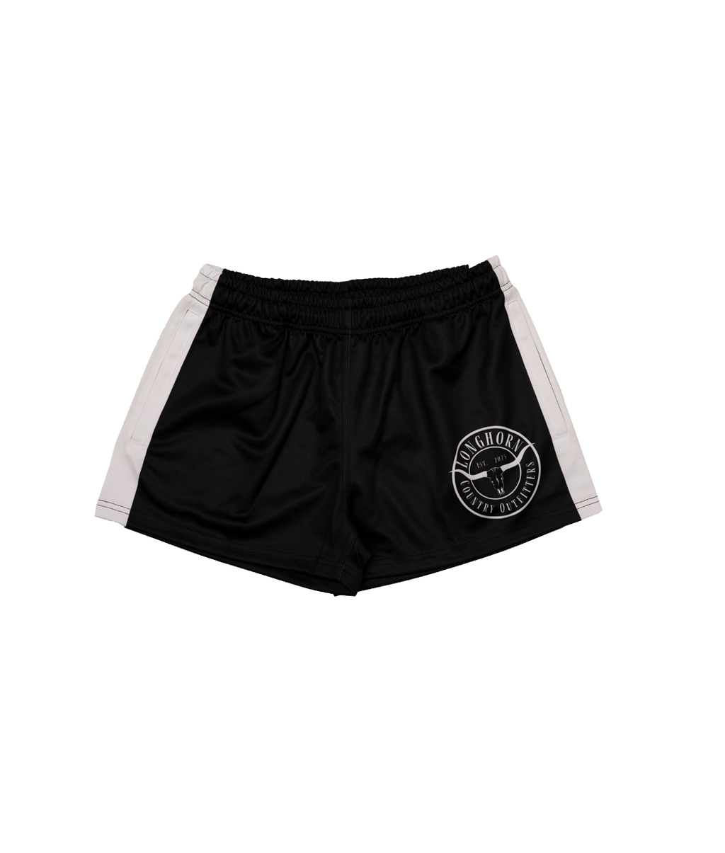 Unisex Footy Shorts - Black / XS