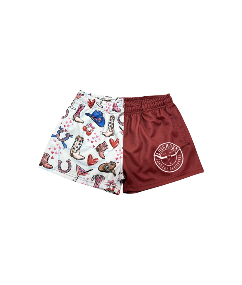 Unisex Footy Shorts - Country Girl / XS