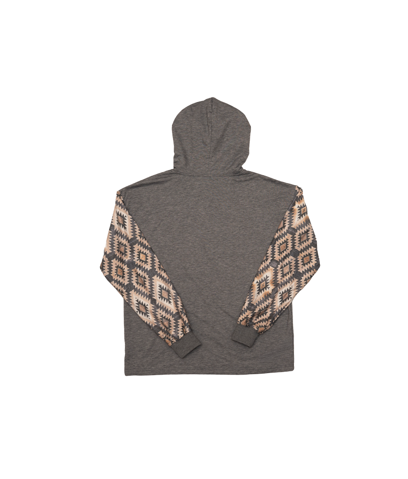 Lightweight Aztec Sleeve Hoodie