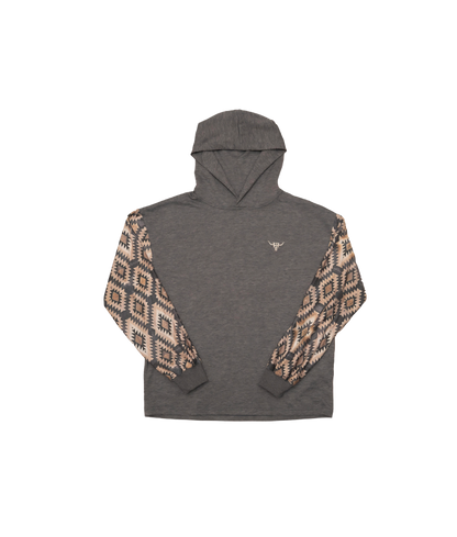 Lightweight Aztec Sleeve Hoodie