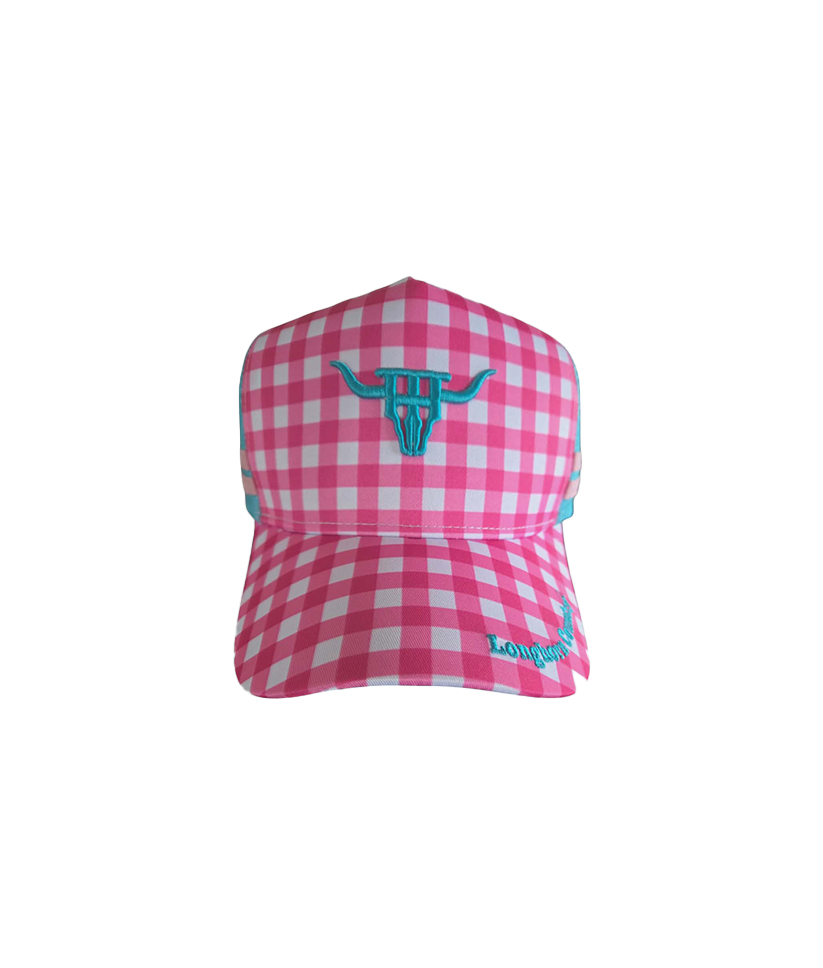 Trucker Caps - Pink Gingham