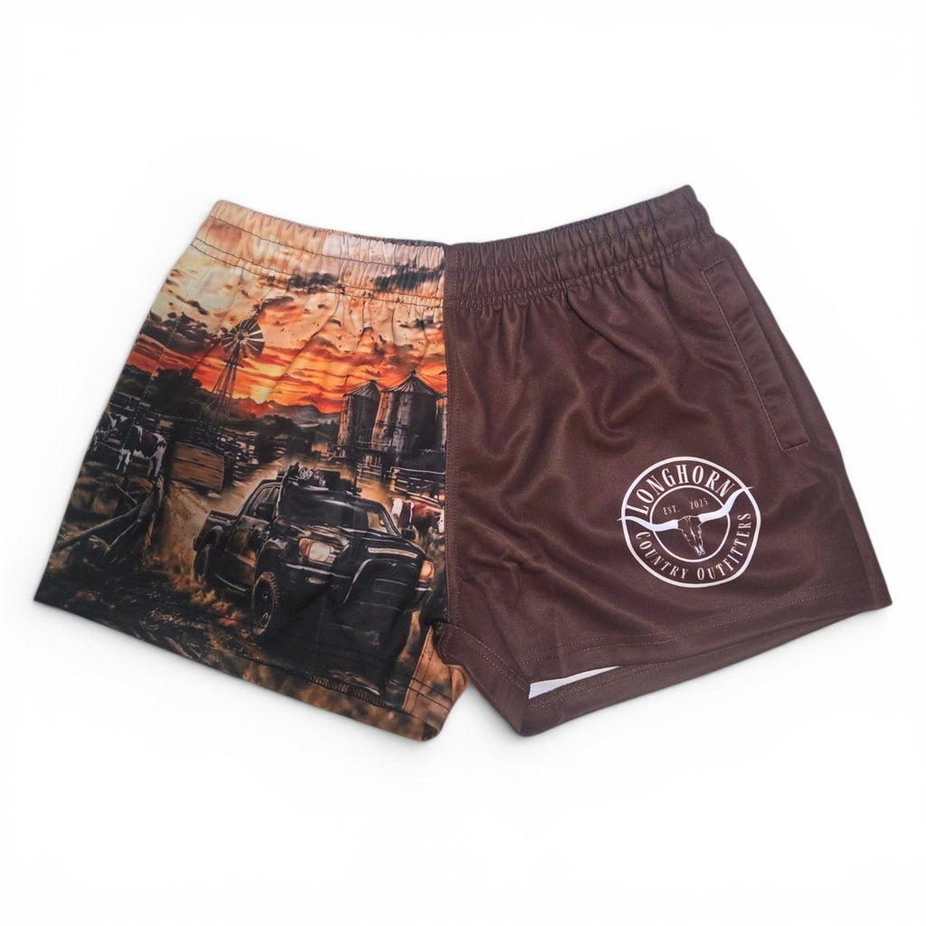 Unisex Footy Shorts - Dust n Diesel / XS